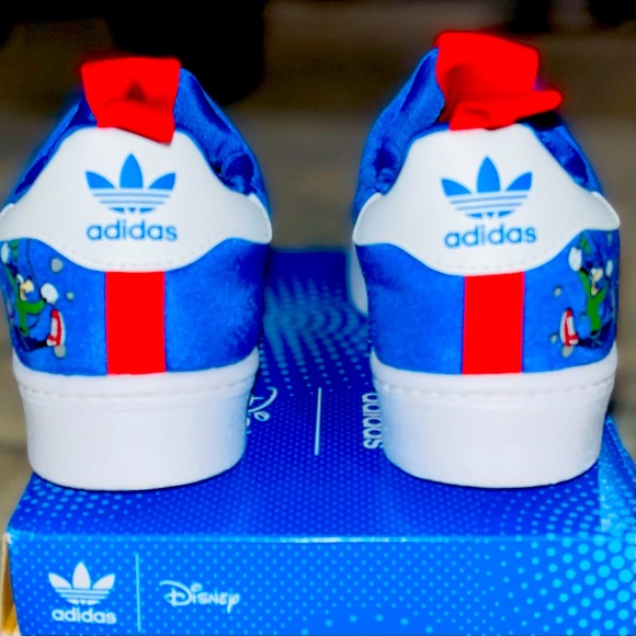 🔥NEW🔥 Adidas Disney x Superstar 360 (Blue,Red, White), Youth Size 3: $55 (FIRM) - Picture 10 of 15